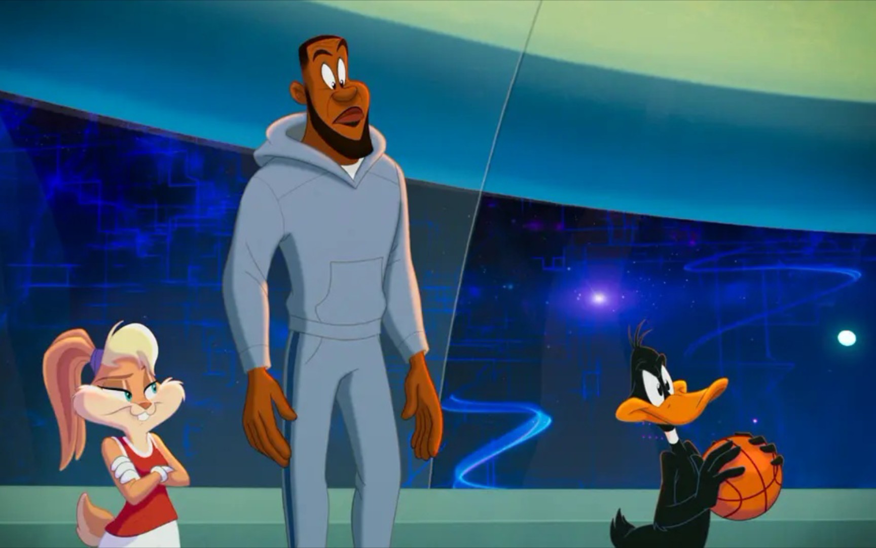 【太空大灌篮2】詹姆斯的动漫篮球