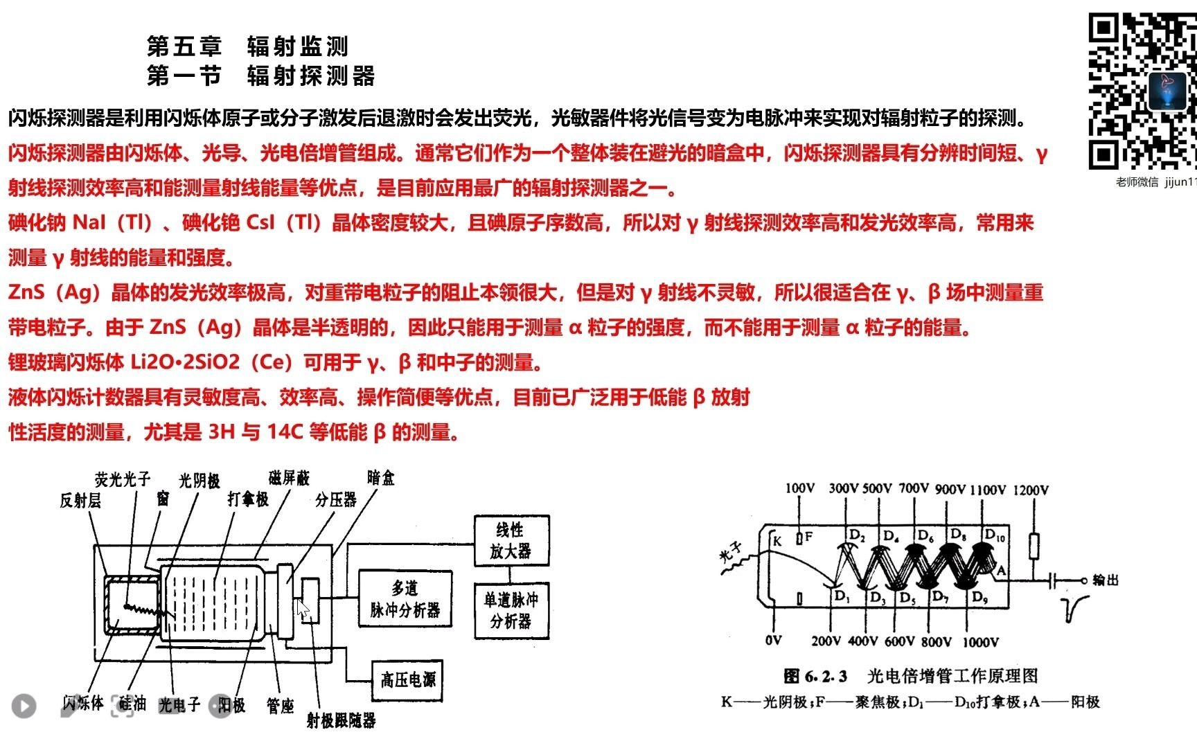 40辐射安全与防护考试电离辐射基础辐射探测器之闪烁体探测器哔哩哔哩bilibili