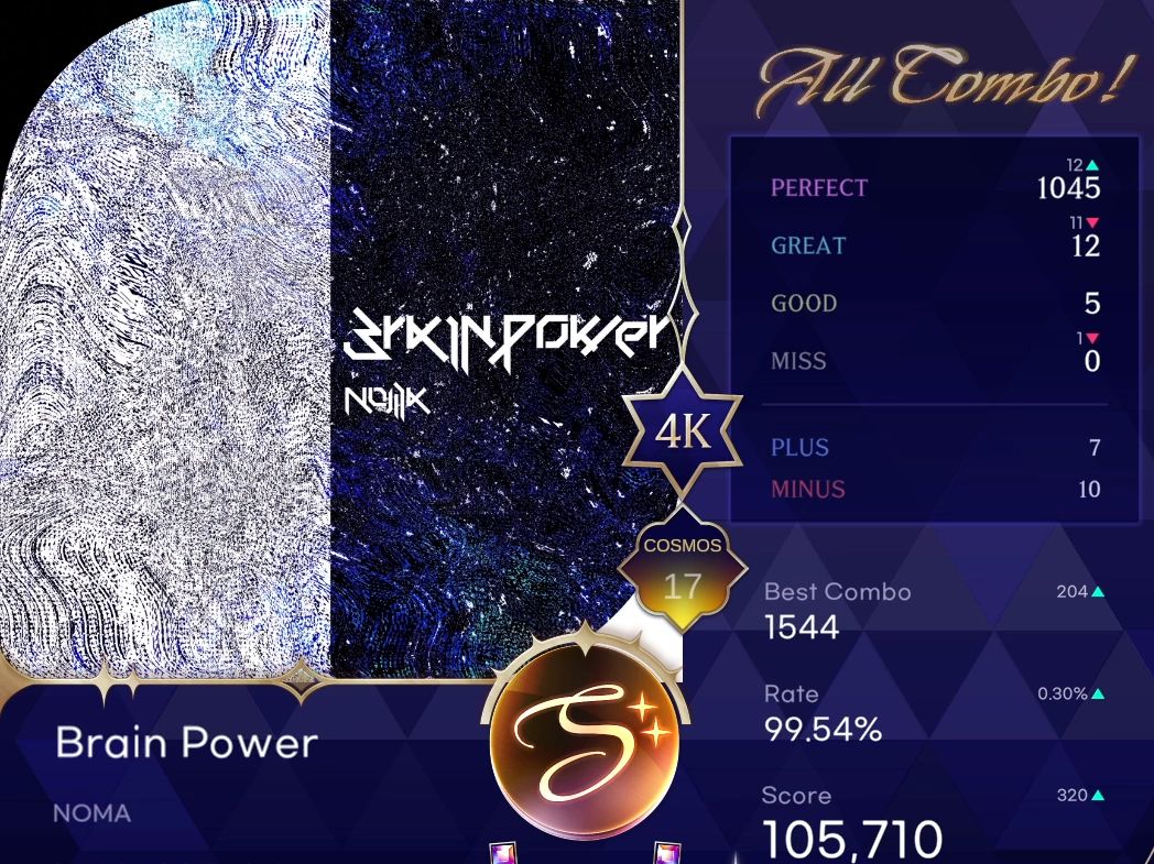 【KALPA】《Brain Power》4K COSMOS 17 ALL COMBO 99.53哔哩哔哩bilibili