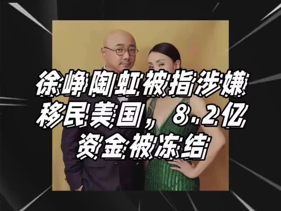 徐峥陶虹被指涉嫌移民美国,8.2亿资金被冻结,资金来源存疑哔哩哔哩bilibili