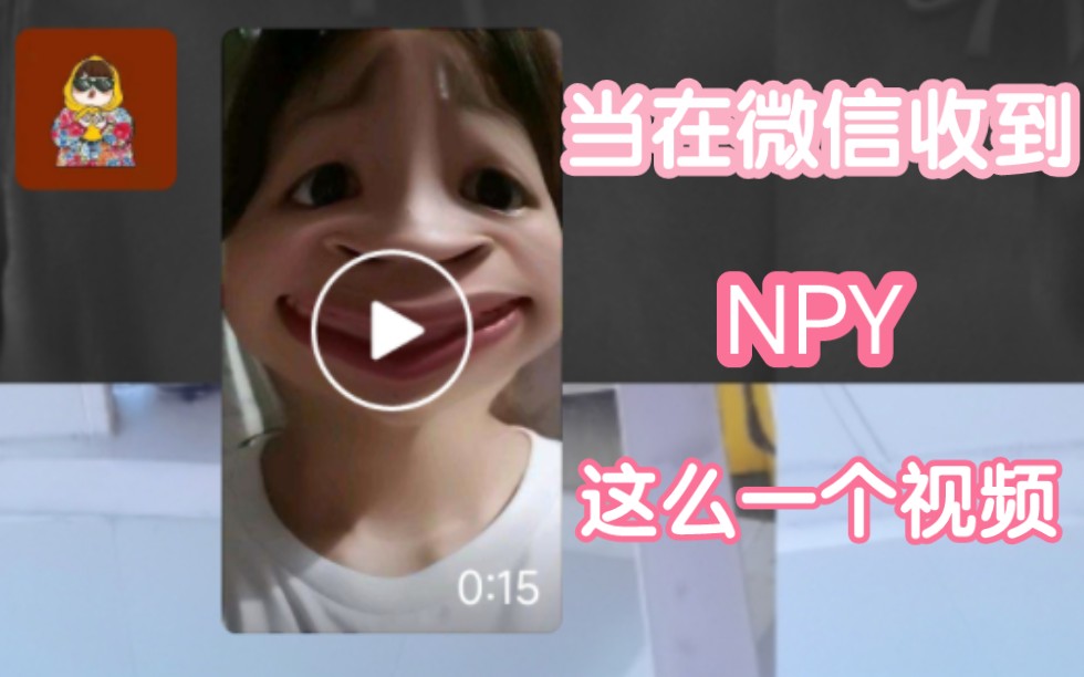 NPY发这个视频是什么意思哔哩哔哩bilibili