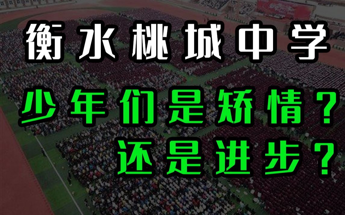 衡水桃城中学网络沸腾,少年的热血应该如何看待?哔哩哔哩bilibili