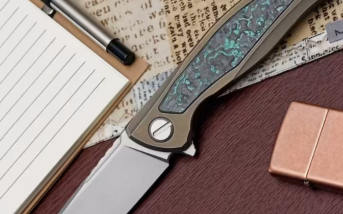 熊头折刀赏析,现代工艺巅峰之作