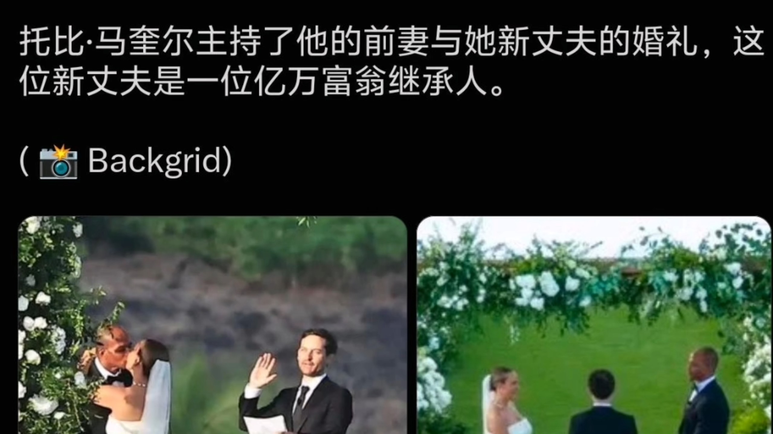 恶霸马奎尔主持了前妻与亿万富翁继承人的婚礼，失败的man