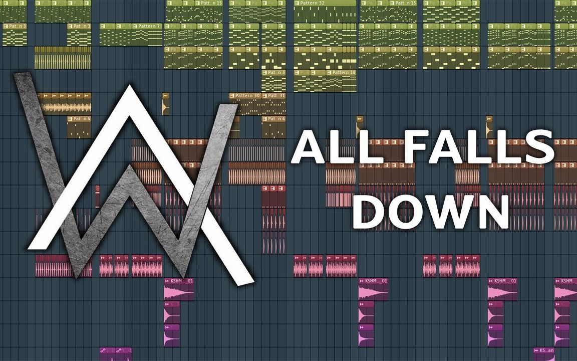 【电音教程分享】alan walker - all falls down   flp