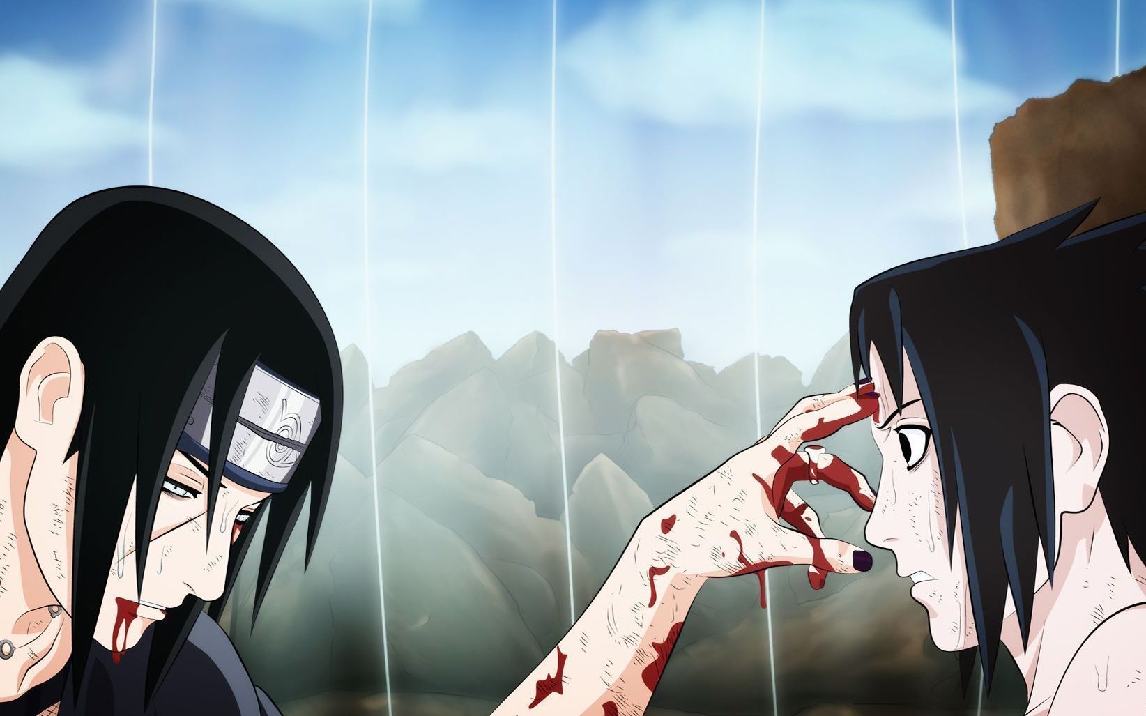 uchiha sasuke_vs_uchiha itachi_哔哩哔哩 (゜-゜)つロ 干杯~-bili