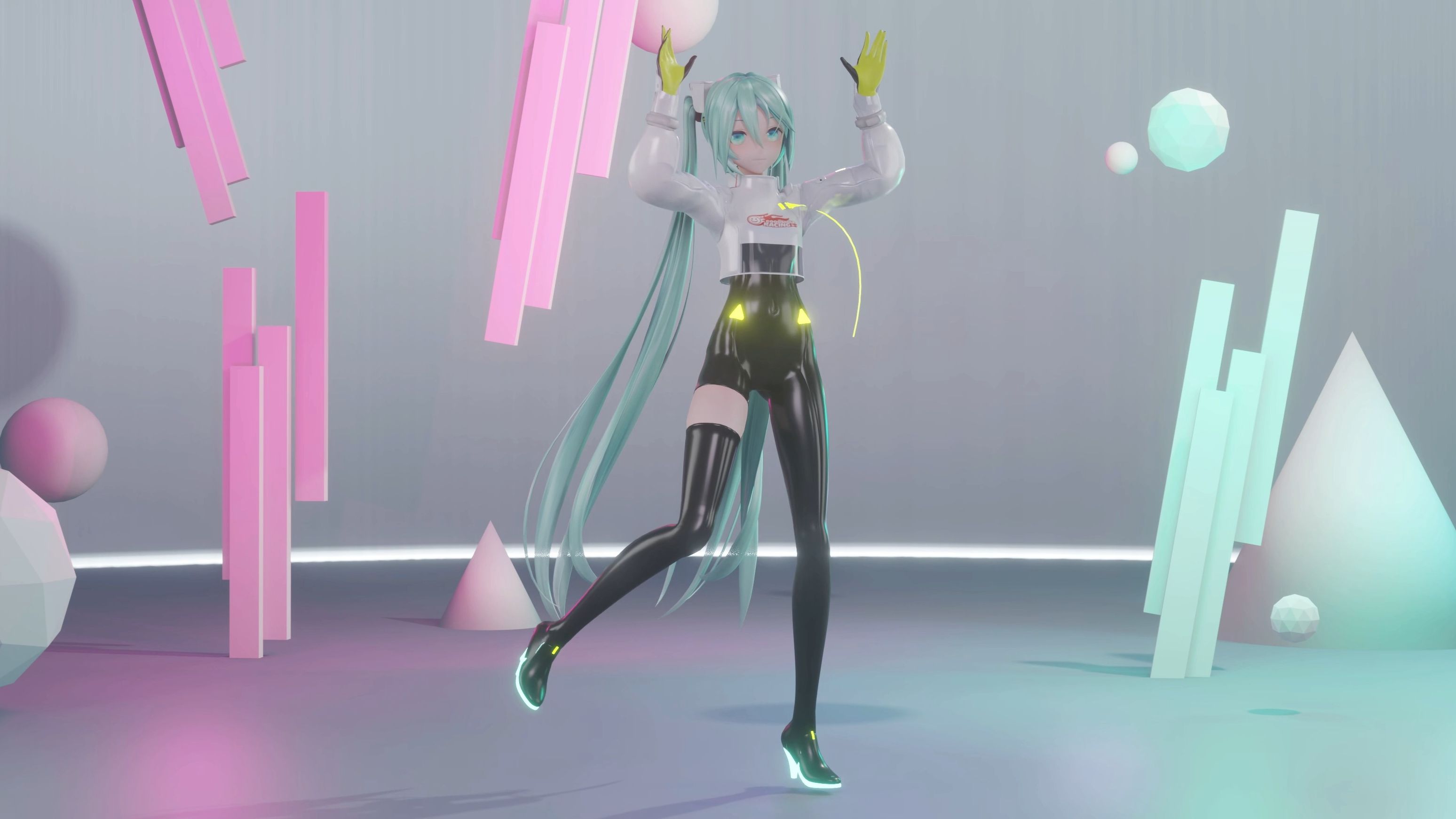 [图]【Blender/MMD】- 兔子洞 ラビットホール racing miku 2022