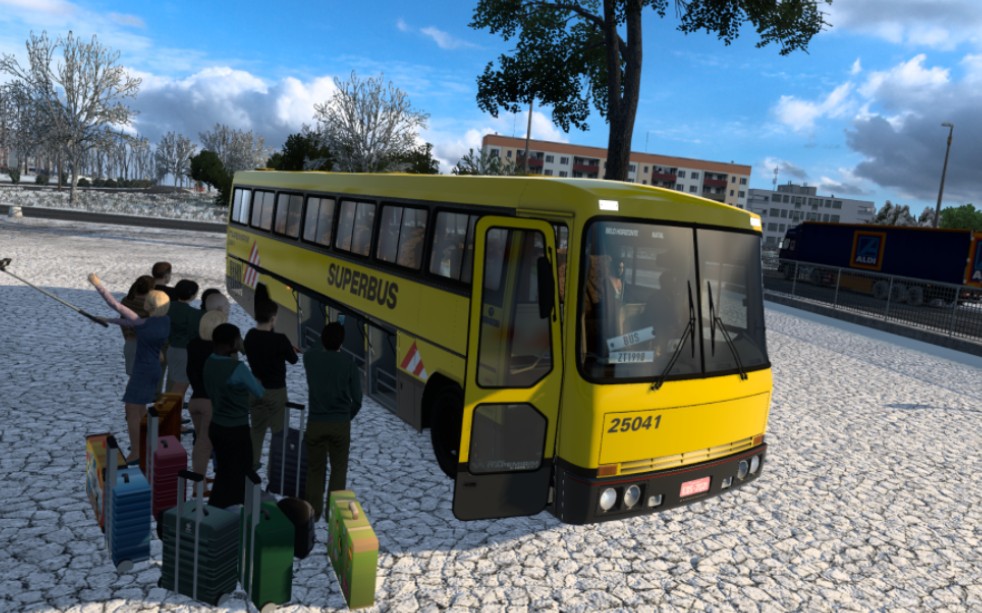 欧洲卡车模拟2驾驶tecnobus tribus3大巴在阿根廷客运