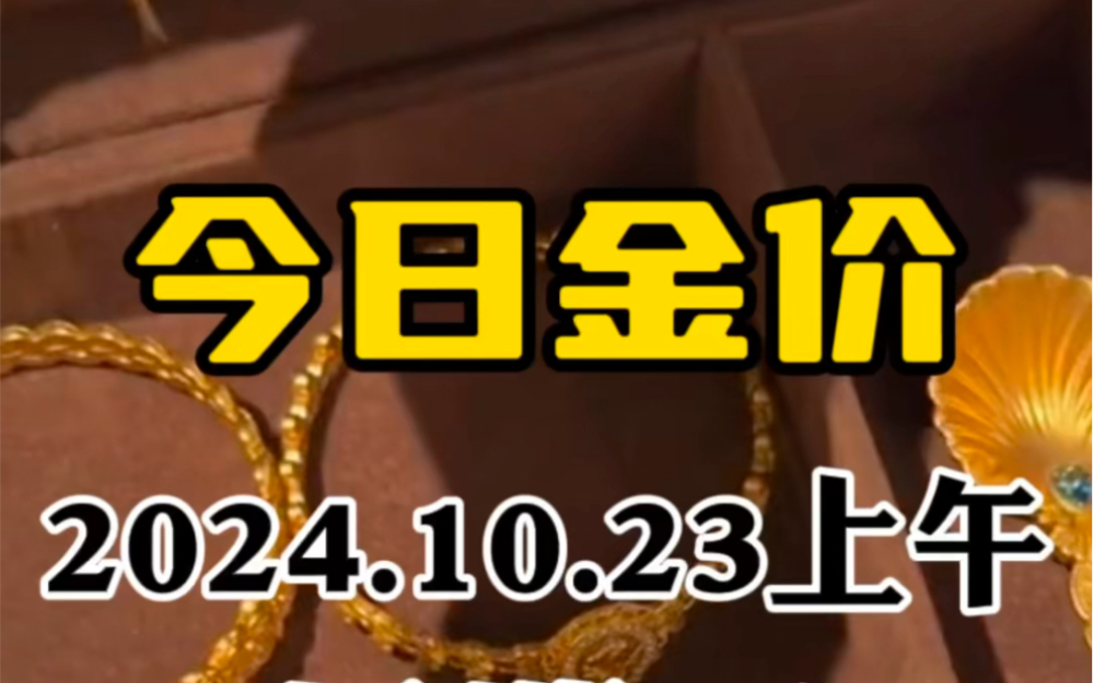 10月23日黄金继续上涨 金价一路上涨哔哩哔哩bilibili