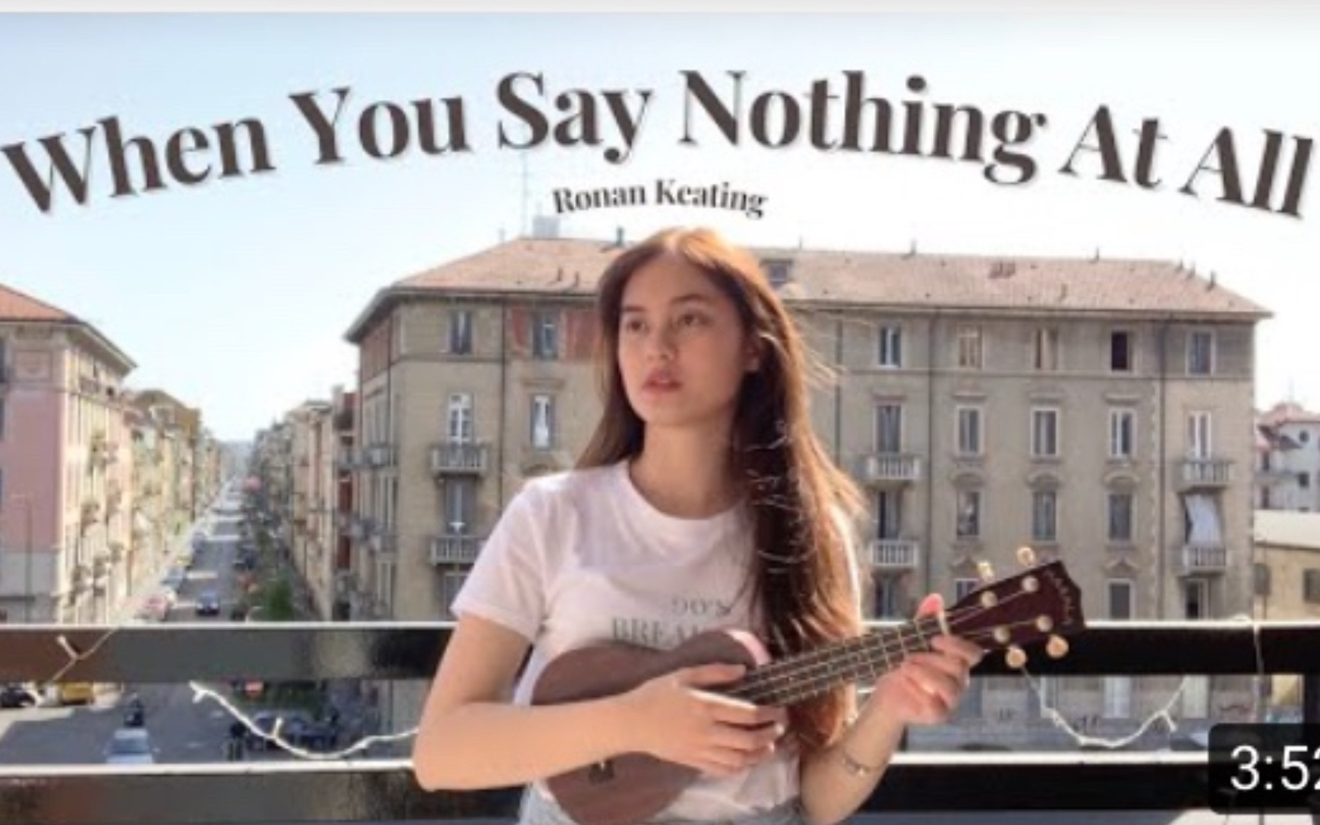 [图]国外姐姐翻唱When you say nothing at all声音甜美