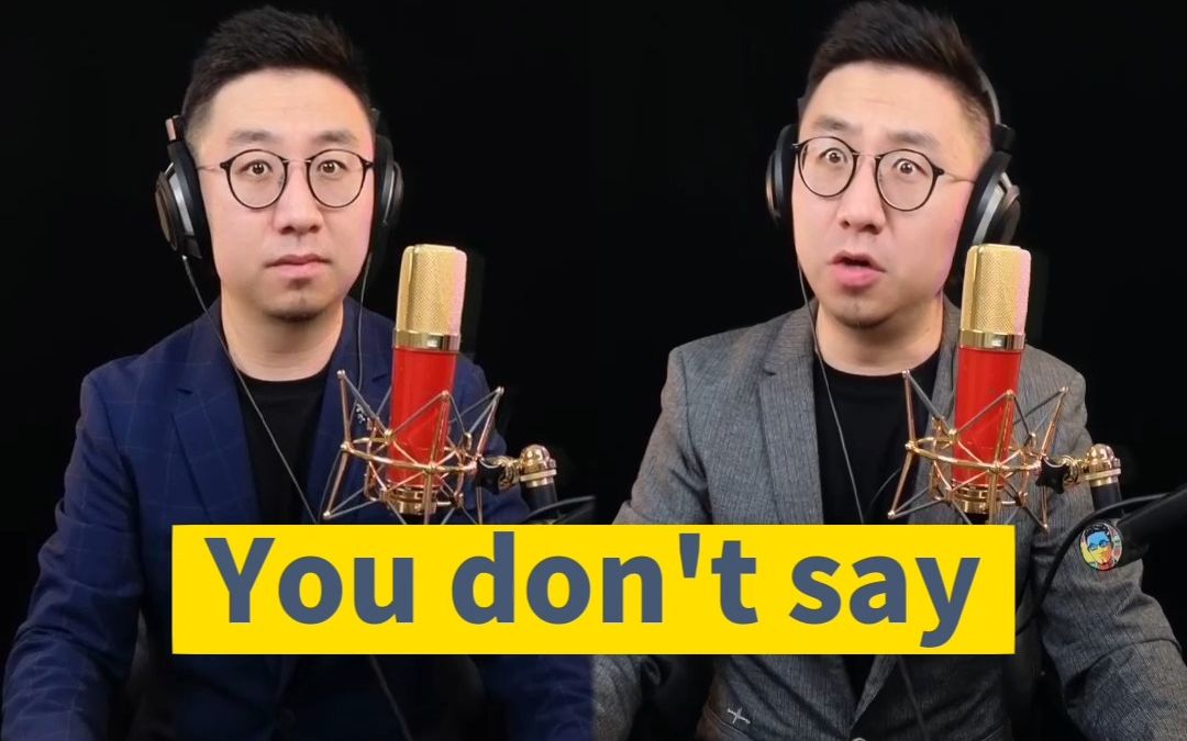 老外天天说的口语“You don't say”到底是什么意思?哔哩哔哩bilibili