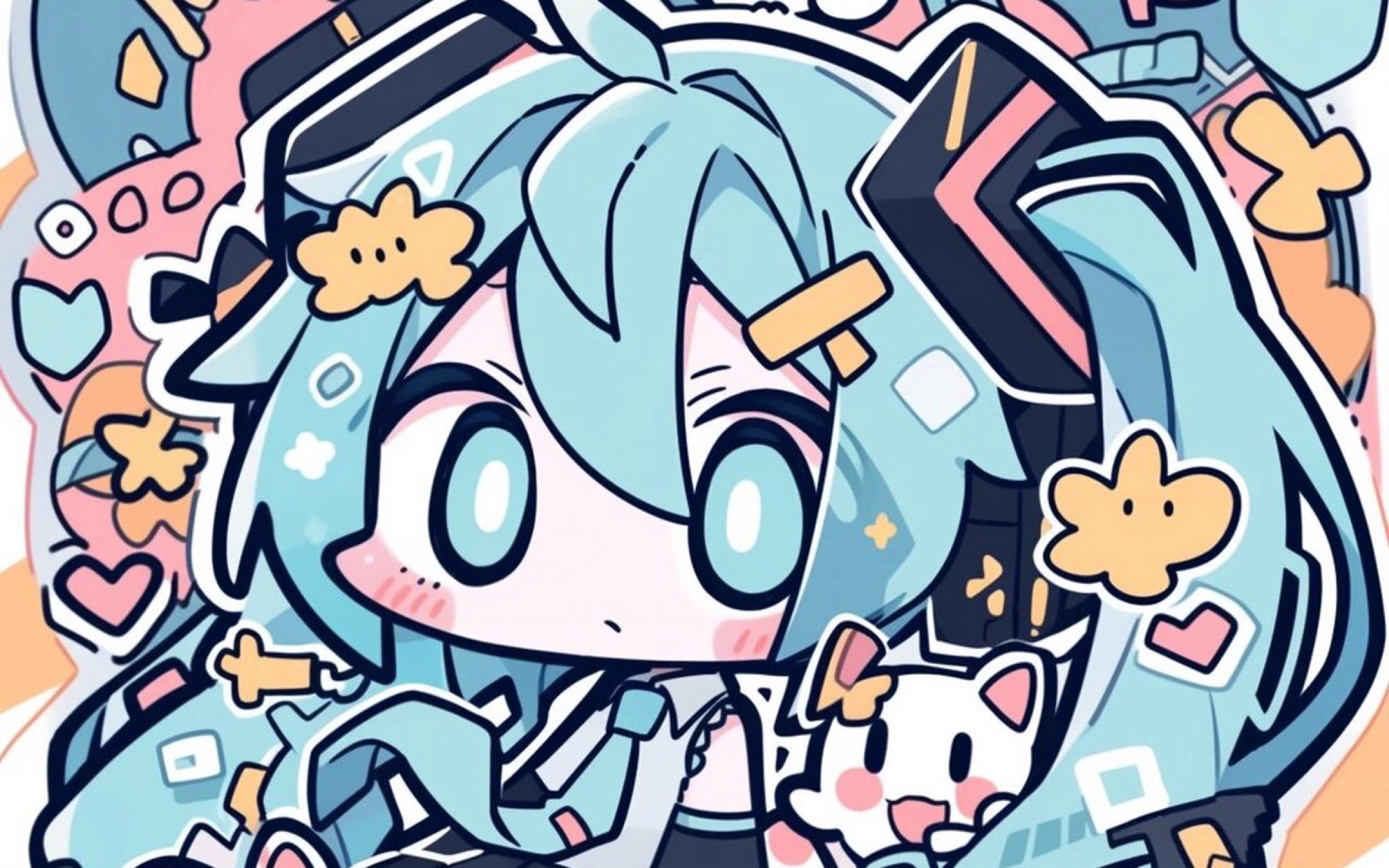 q版 初音未来 壁纸