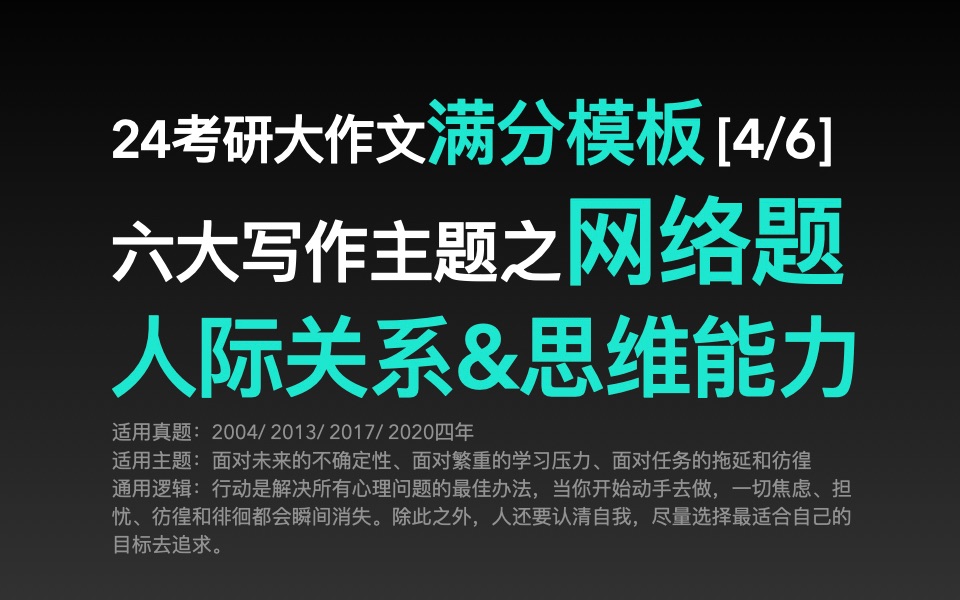 24考研大作文范文(四):互联网冲浪注意事项!哔哩哔哩bilibili