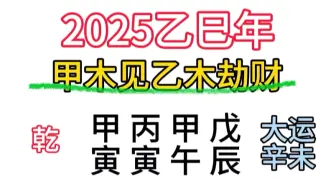 Download Video: 2025，甲木朋友遇到劫财了