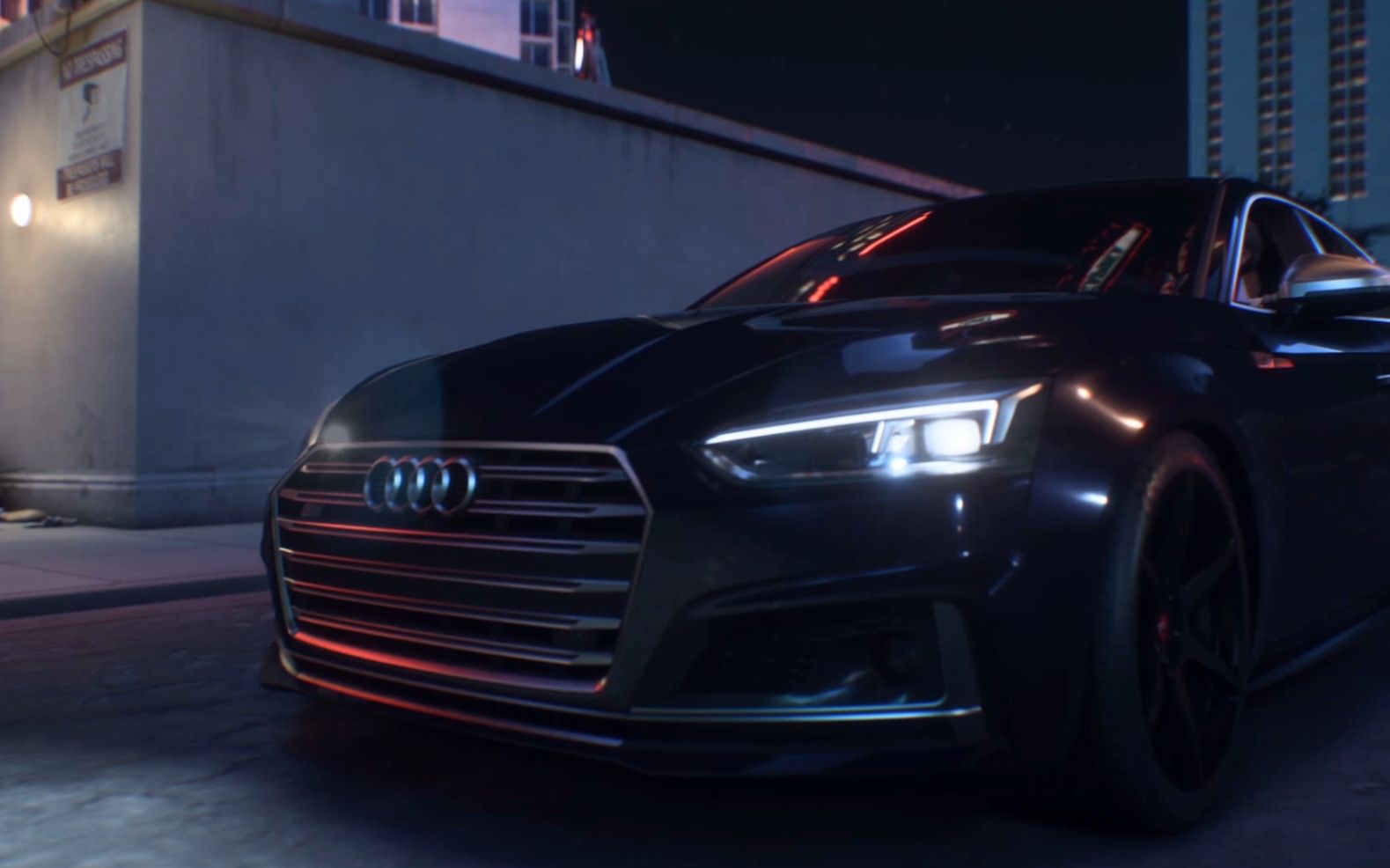 极品飞车20 试玩奥迪s5夜晚全特效
