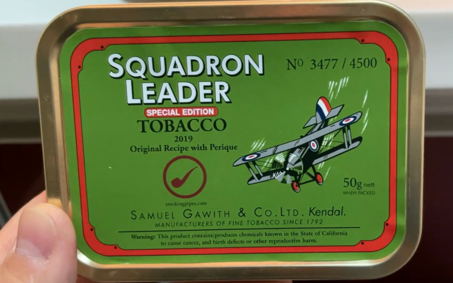 烟斗烟草评测samuelgawithsquardonleader绿飞机限量草vlop劲道26饱满