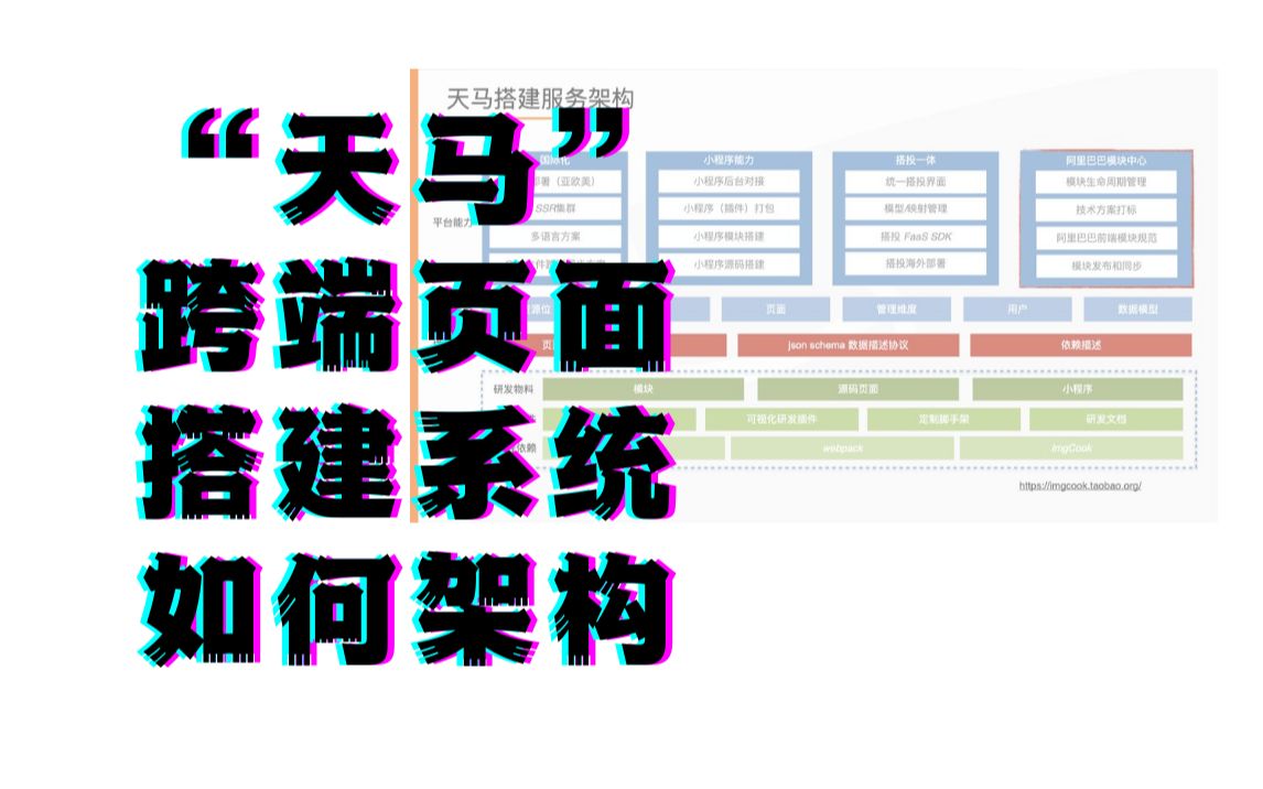 【前端大佬】阿里淘系步天:＂天马＂跨端页面搭建系统如何架构哔哩哔哩bilibili