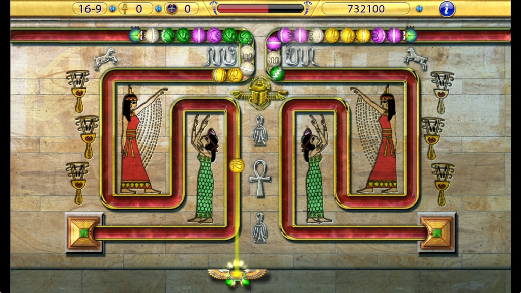 埃及祖玛之阿蒙神叛乱无尽模式第16部分:穿越芦苇海,伊西斯之结