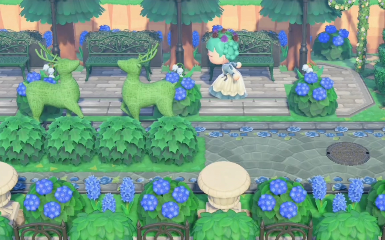 动森夏天绣球花季快结束了抓紧记录一下小动物们的夏天086161