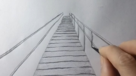 新手小白画木桥的小技巧