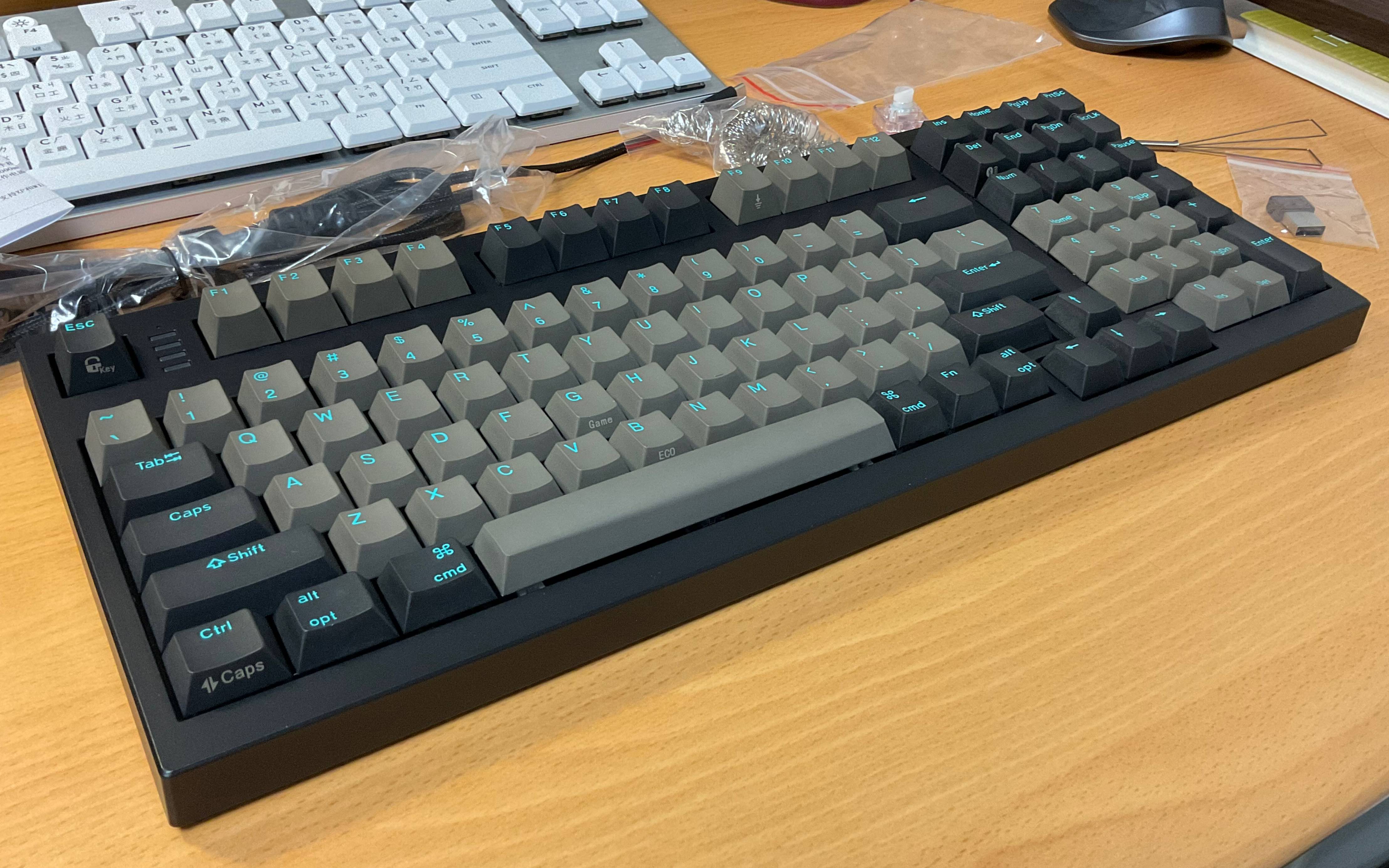 宁芝 niz c103 t系列 静电容键盘 三模版 打字音测试