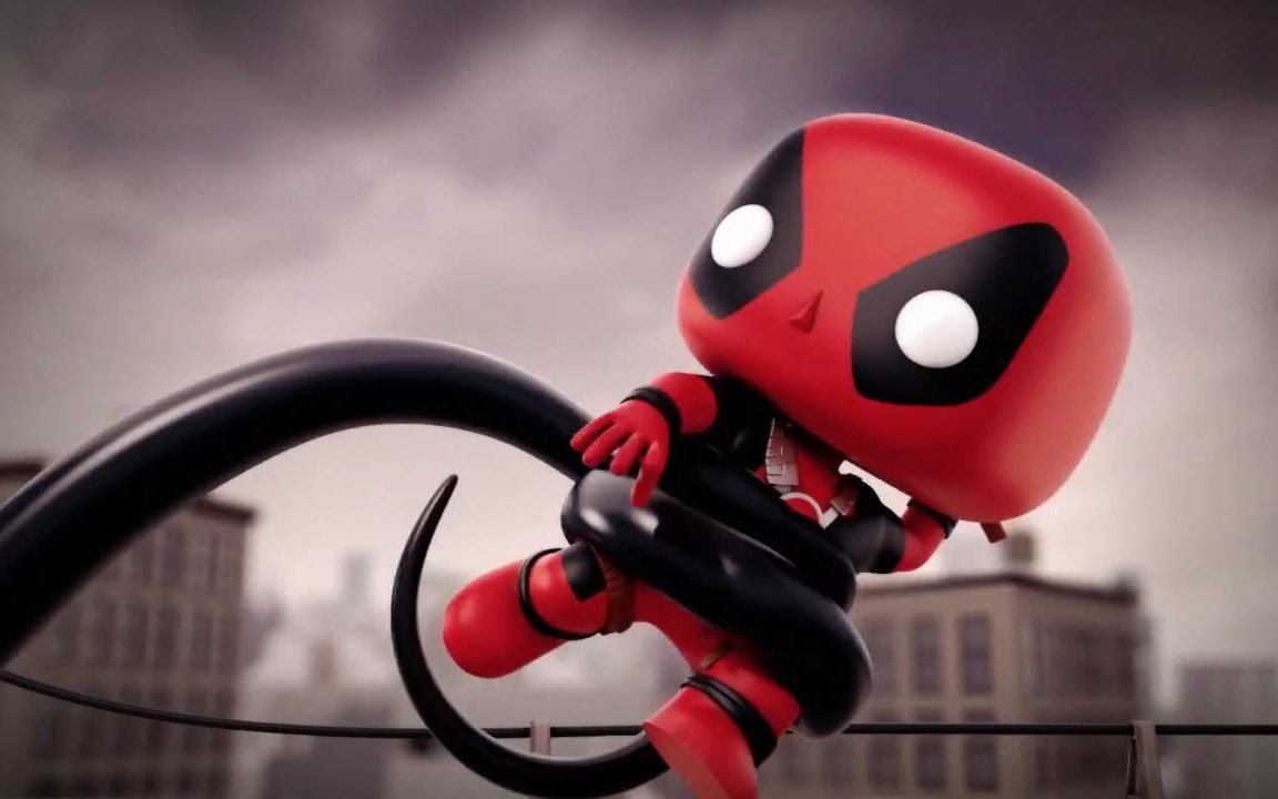 漫威funko动画短片第三弹死侍大战毒液