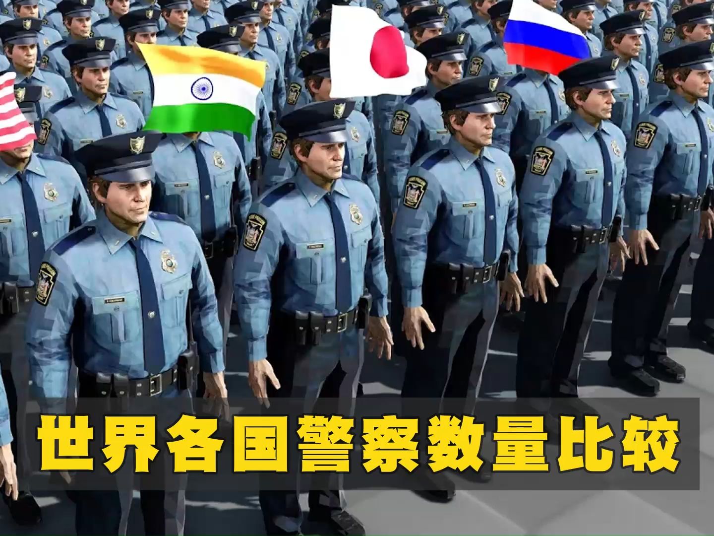 2024年,世界各国警察数量比较哔哩哔哩bilibili