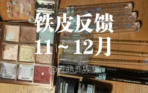 迟到但收获颇丰的11～12月中铁皮反馈/年底铁皮计划