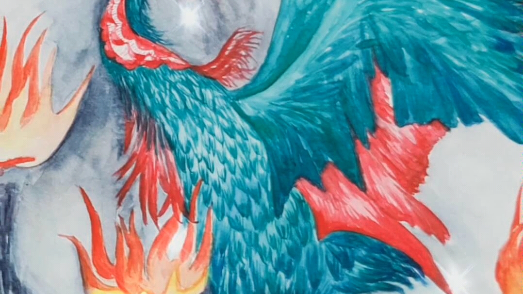 【手绘】山海经——毕方