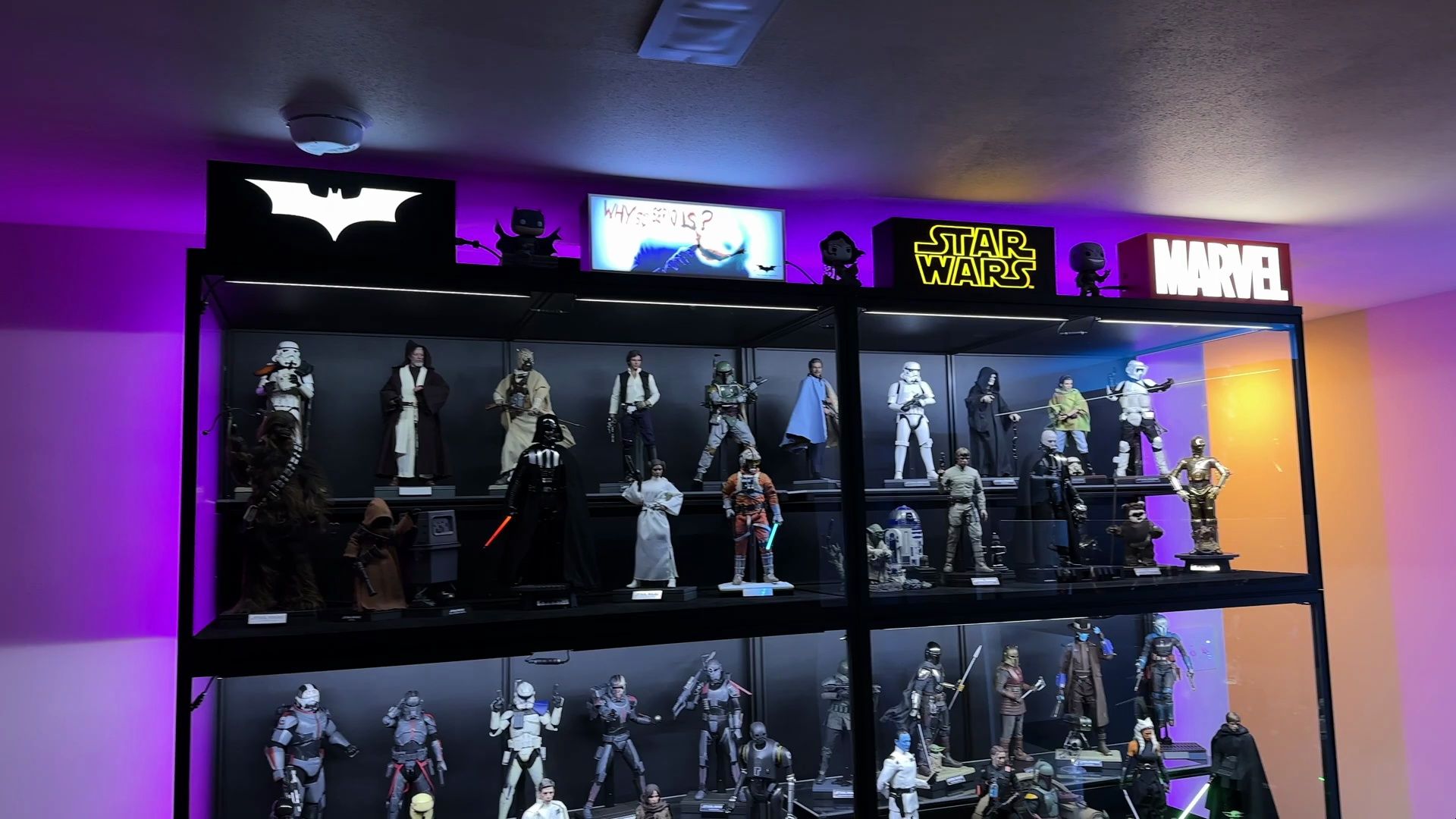 模块化展示柜 手办柜Hot Toys Collection Tour 2024 Star Wars, Marvel, DC Comics And More!哔哩哔哩bilibili