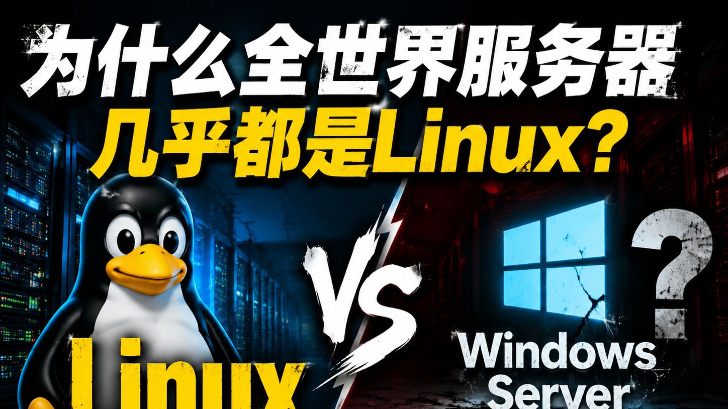 为什么全世界服务器几乎都是Linux? Windows Server真的不行吗?# # # #WindowsServer