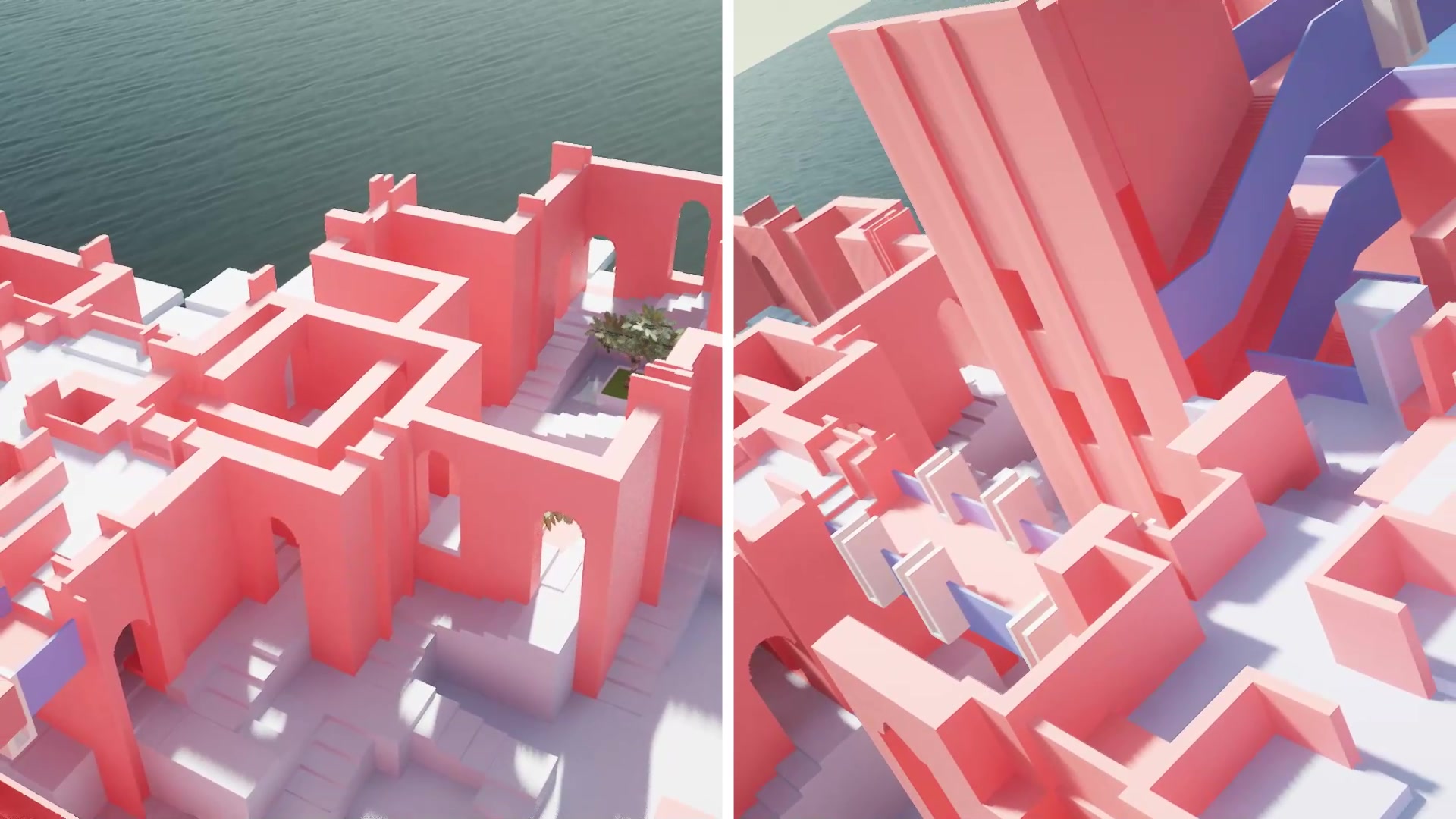 【我的世界】梦幻楼梯迷宫纪念碑谷史诗建筑(下)附存档下载及使用方法