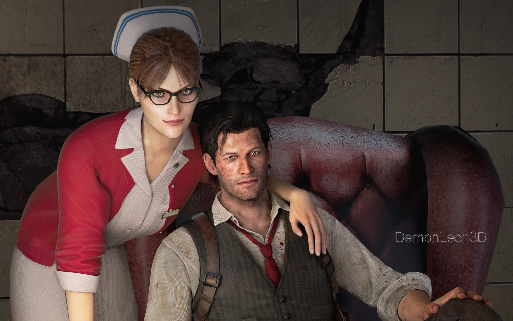 【世界第一恶灵附身】【两枪消灭全部敌人】【四星难度变态操作】