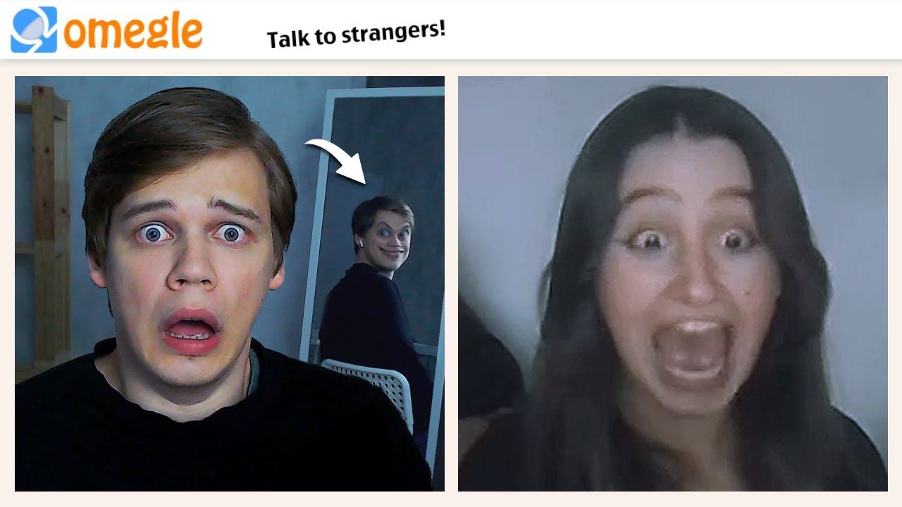 Omegle 视频连线，镜子里我的直接吓退陌生人