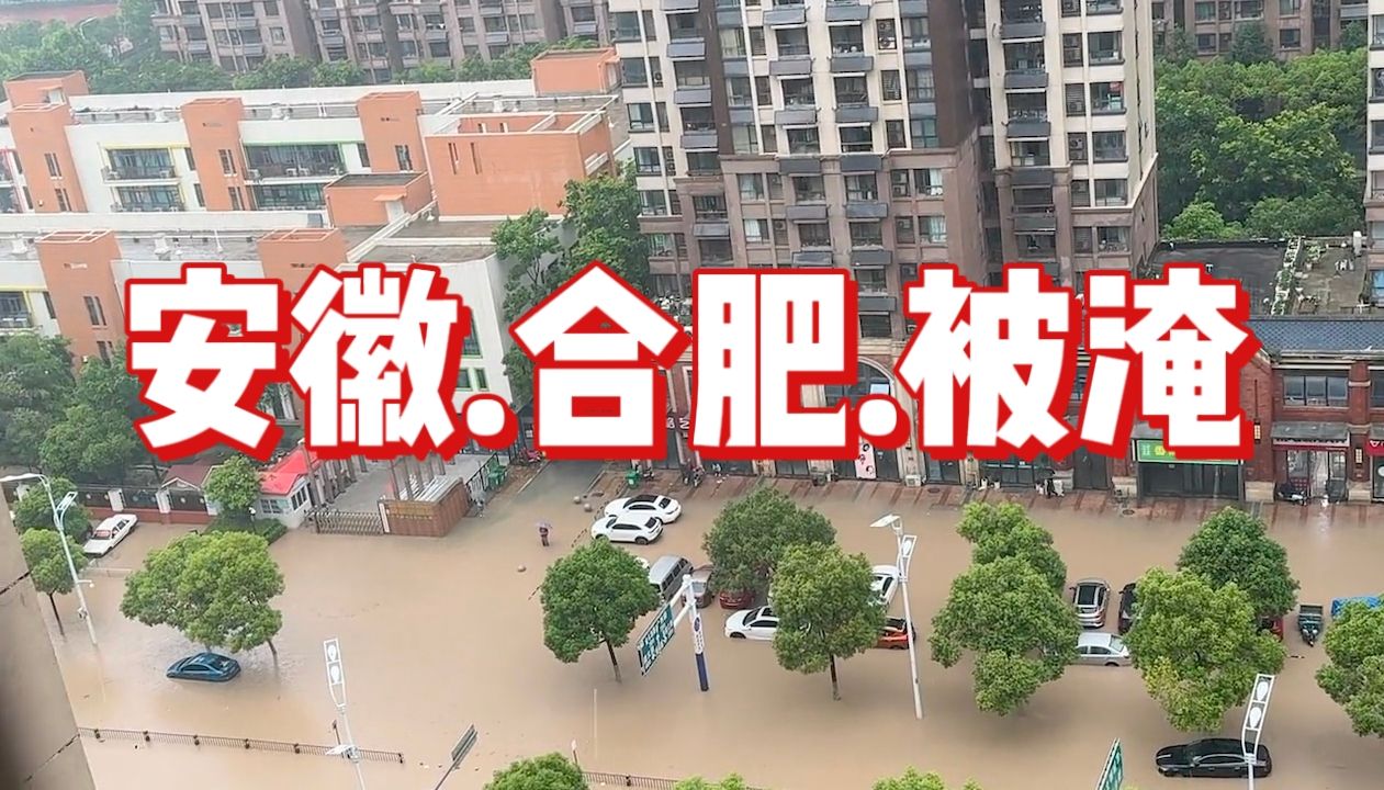 安徽合肥暴雨,导致高速公路被淹.部分群众转移哔哩哔哩bilibili