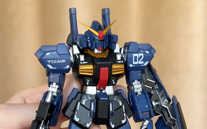 高达rg mk2马克兔 rg黑兔喷涂