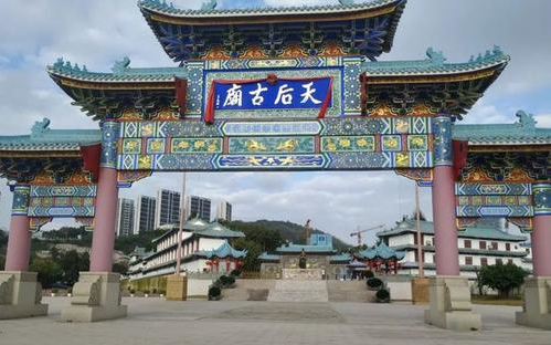 一镜到底深圳蛇口赤湾天后宫左炮台步行