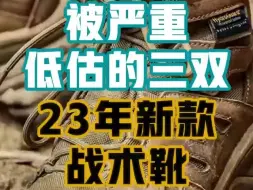 Download Video: 被严重低估的三双23年新款战术靴