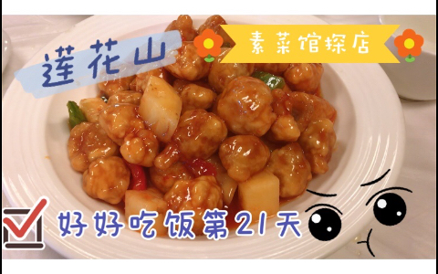 莲花山素食馆探店——吃素菜哔哩哔哩bilibili