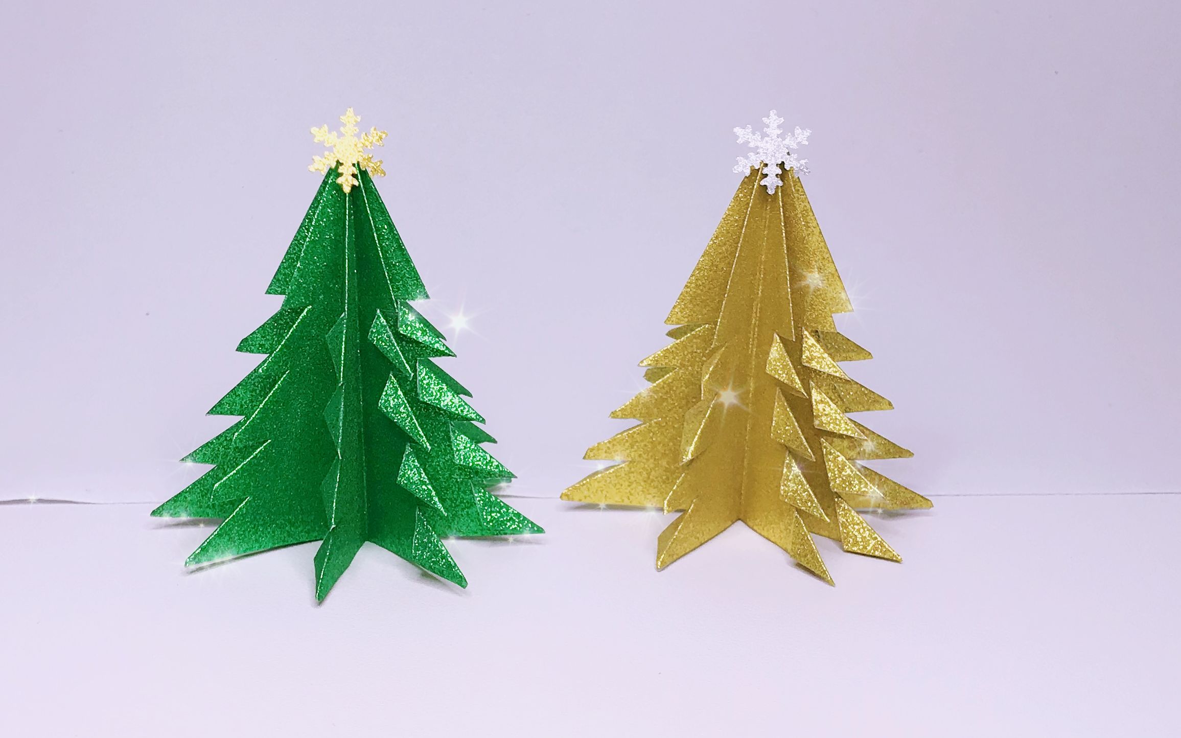 圣诞树折纸手工教程,漂亮简单!