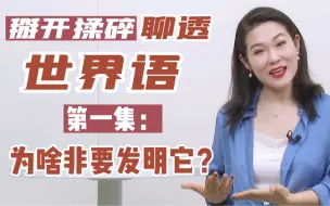 Descargar video: 掰开揉碎聊透世界语 ｜第一集：为啥非要发明它？