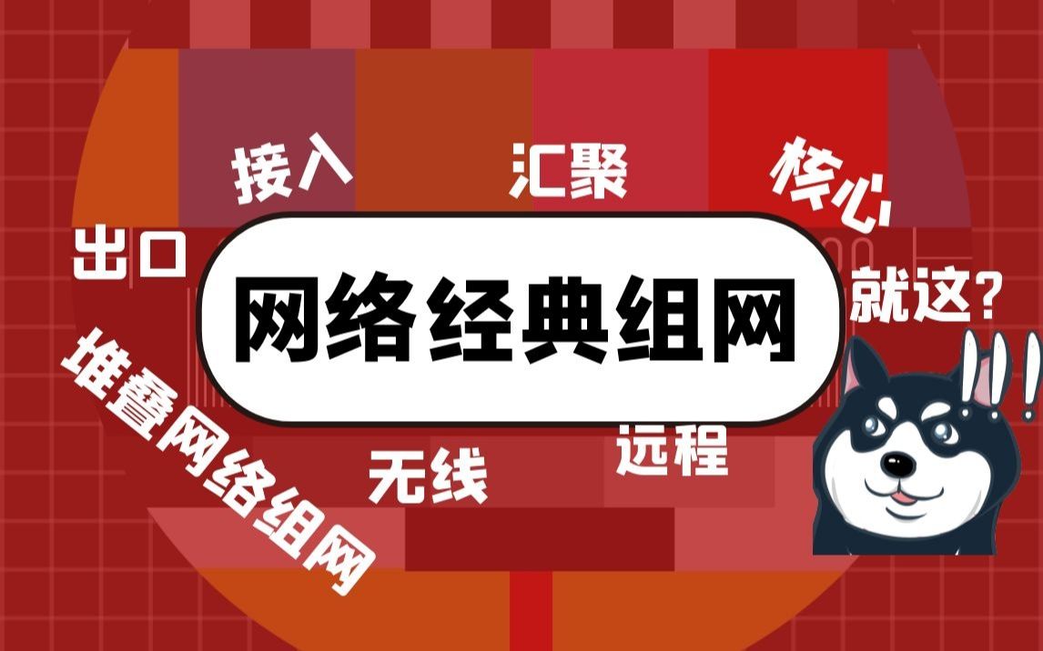 网络经典组网哔哩哔哩bilibili