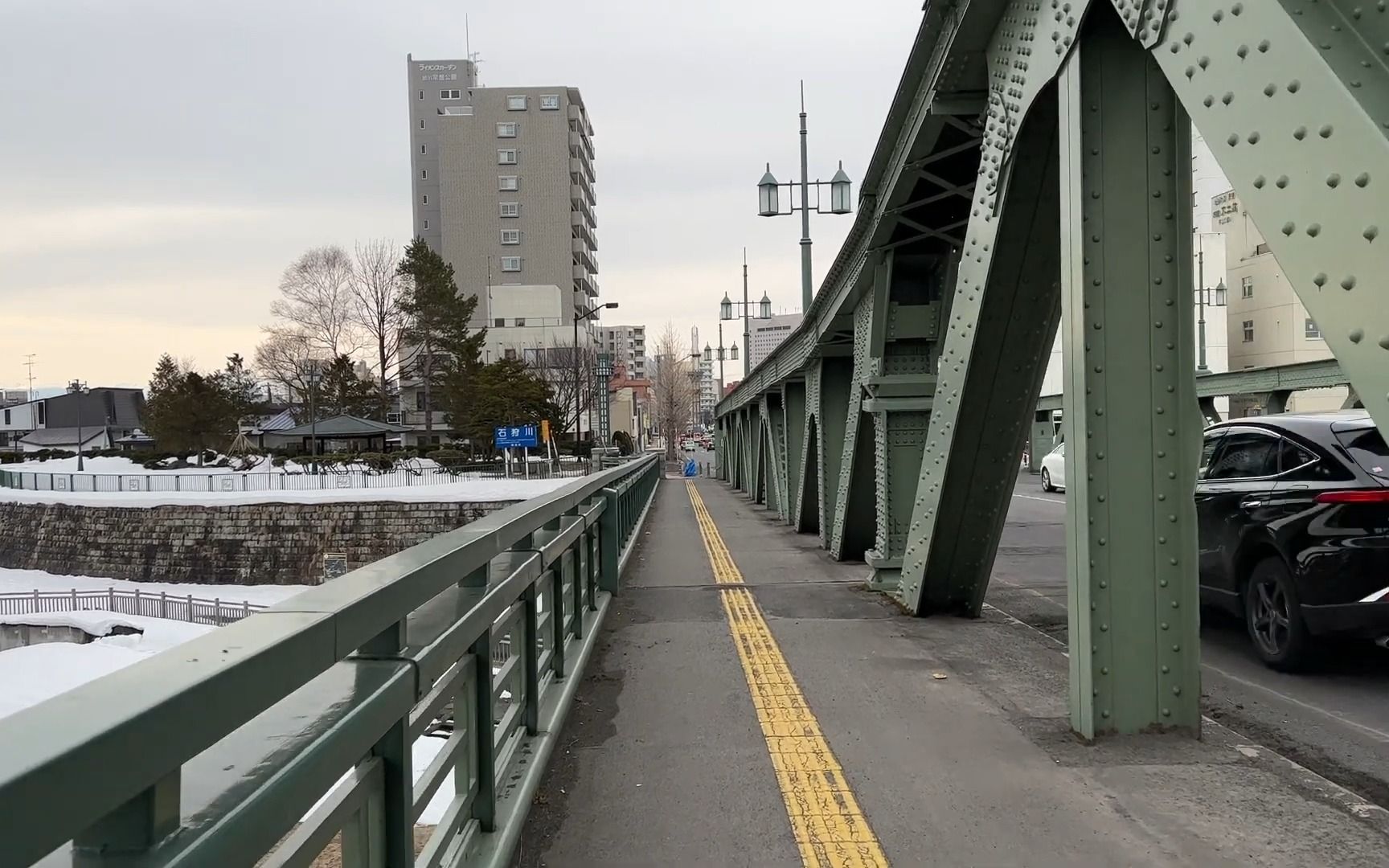 【北海道 | 旭川】【2022年3月】在北海道旭川市的旭桥附近散步哔哩哔哩bilibili