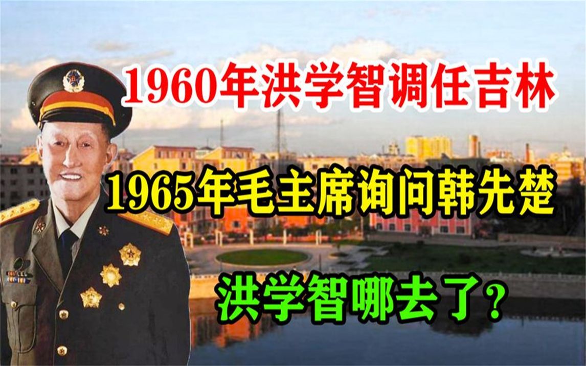 1960年洪学智调任吉林,1965年毛主席询问韩先楚:洪学智哪去了?哔哩哔哩bilibili