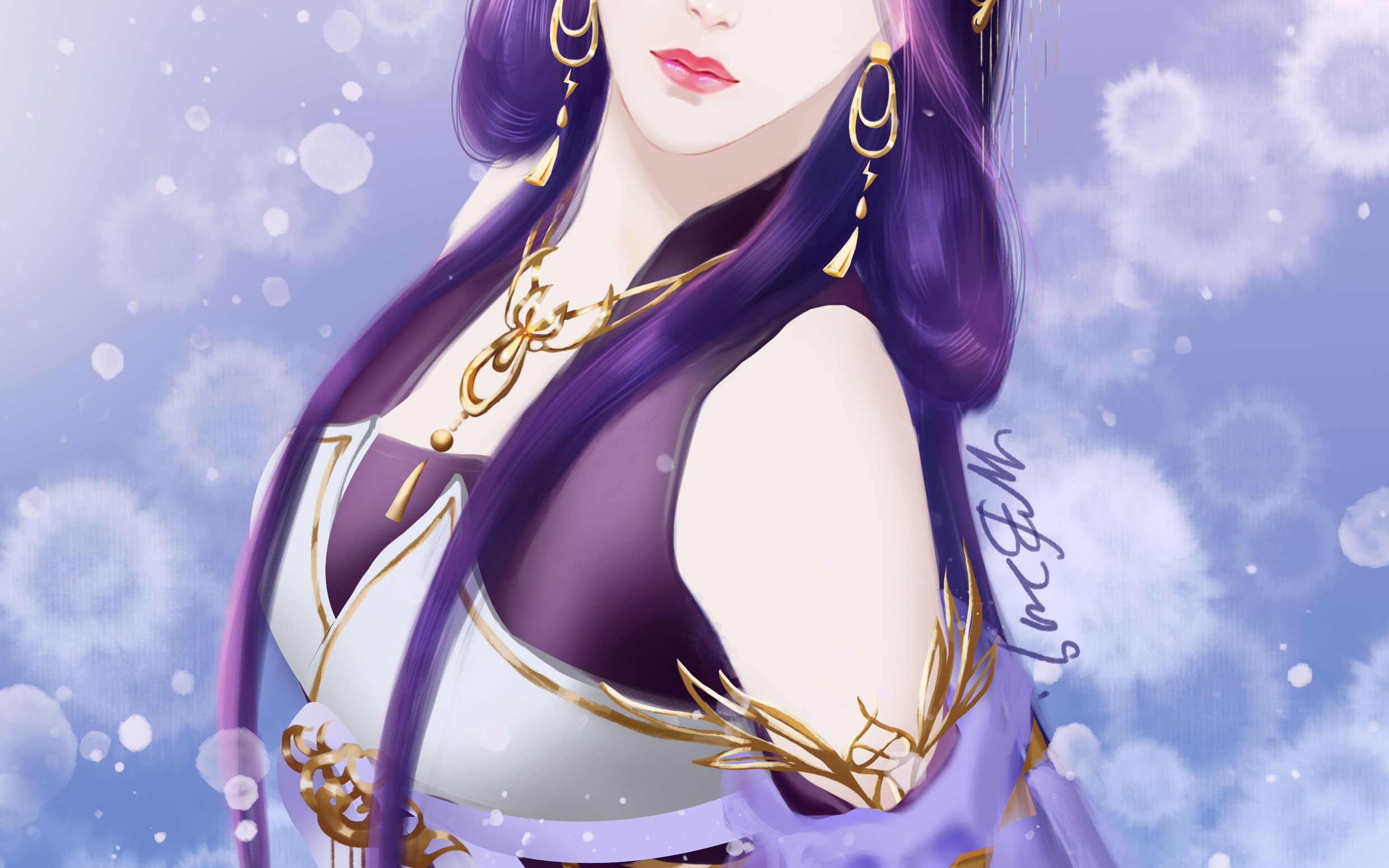 活动  【板绘】逆水寒九灵~美女太难画了