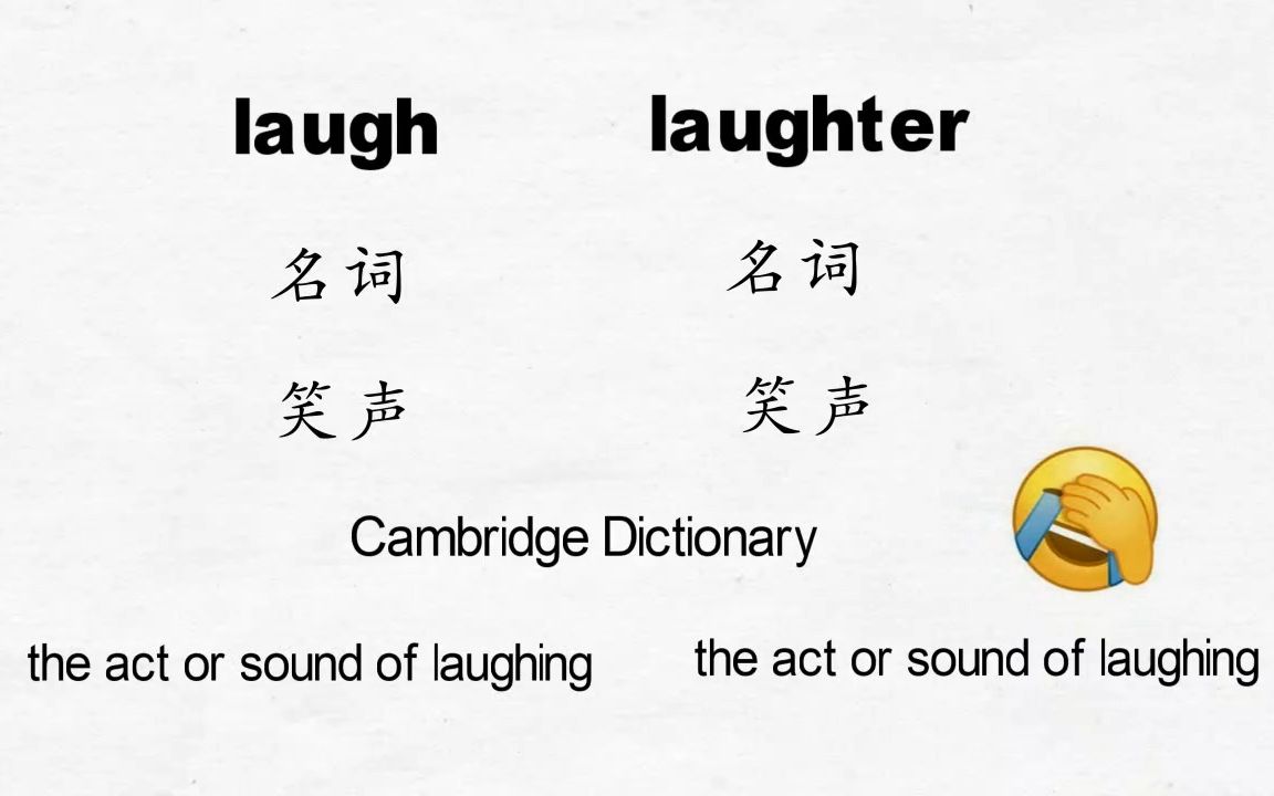 Small Words (1): 笑声到底是laugh还是laughter?哔哩哔哩bilibili