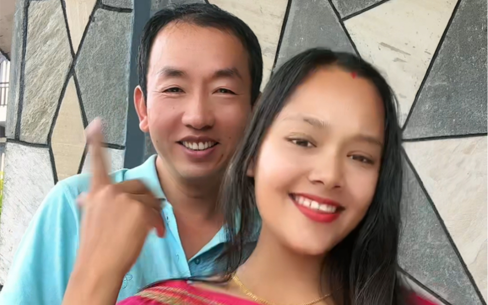 和尼泊尔妻子图片