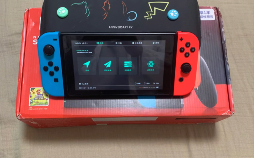 出闲置二手硬破续航版switch、128内存三码合一、配件齐全1325顺丰包邮走平台!哔哩哔哩bilibili