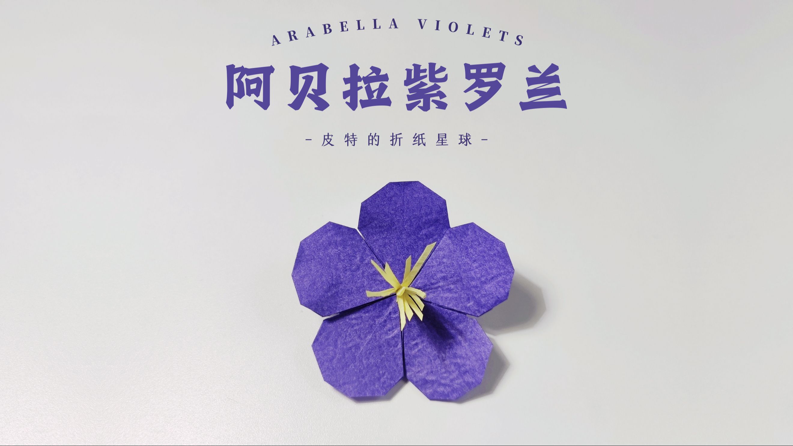 折纸教程 | 阿贝拉紫罗兰 Arabella Violets哔哩哔哩bilibili