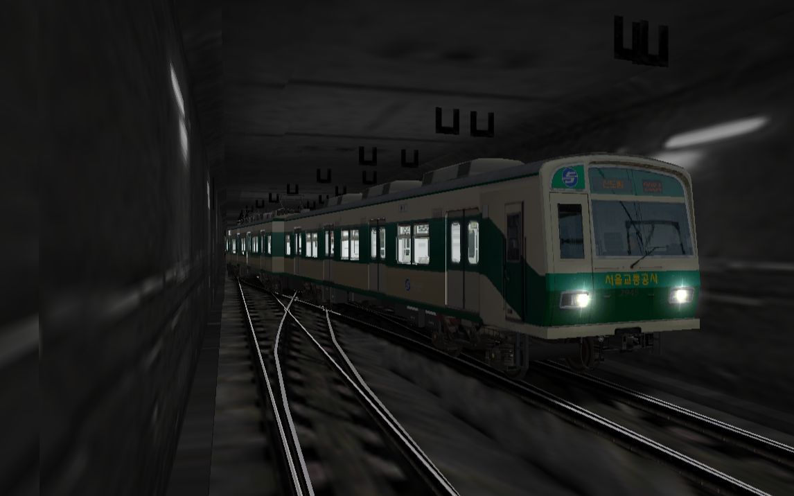 【openbve/pov】首尔地铁2号线(喜鹊山~新道林)(喜鹊山支线)前方展望